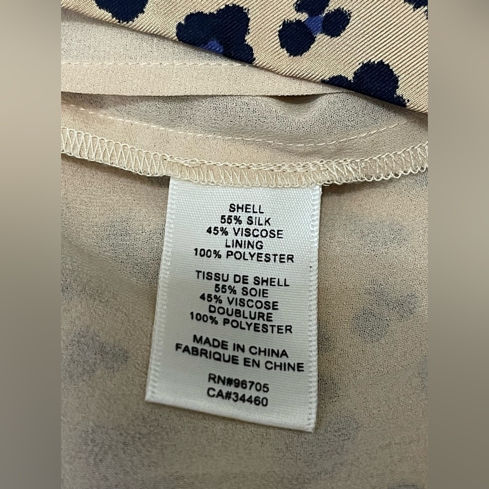 REBECCA TAYLOR Cheetah-Print Blouson Silk Dress NWT Size 6 - Picture 10 of 12